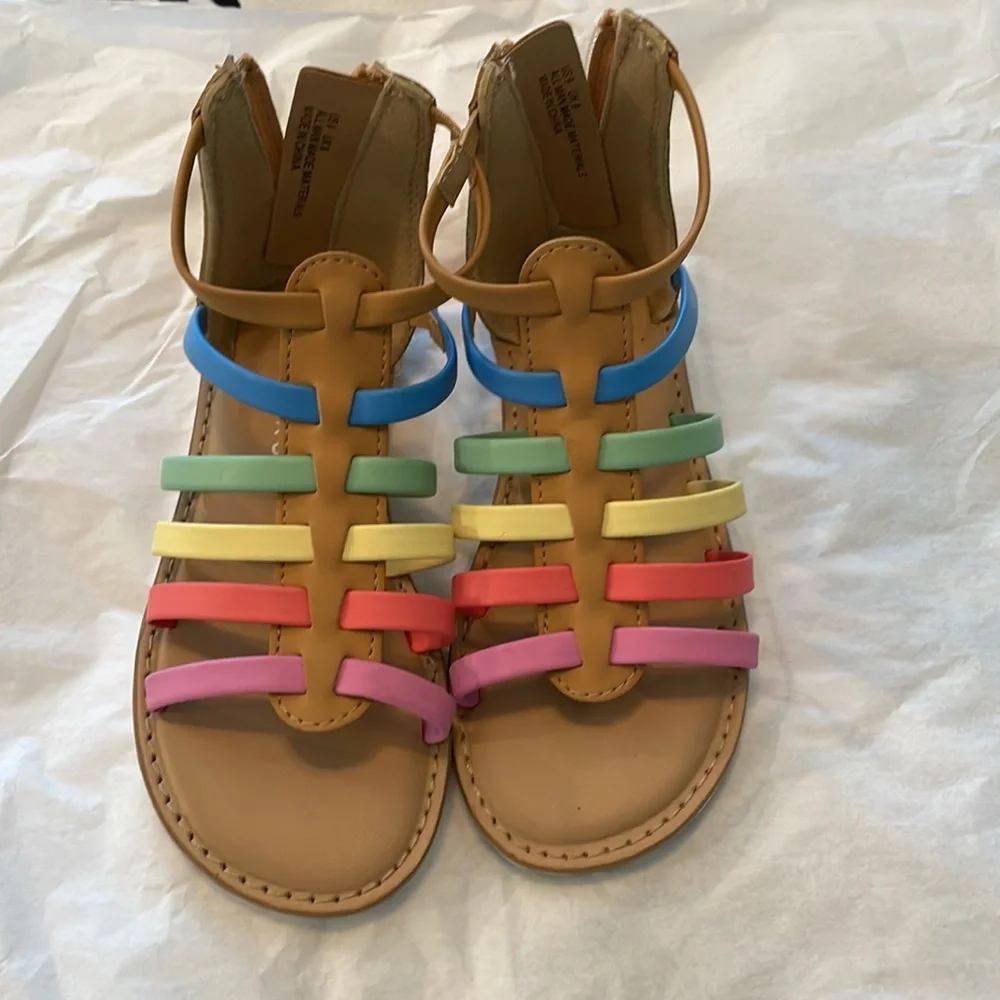 FIBURE Rainbow Gladiator Sandals